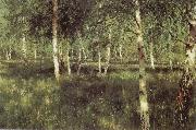 Isaac Levitan Birch Plantation oil on canvas